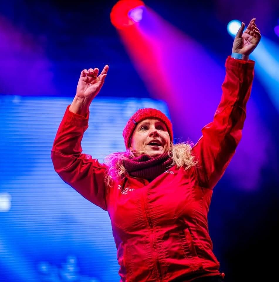 Cheesy striking a pose